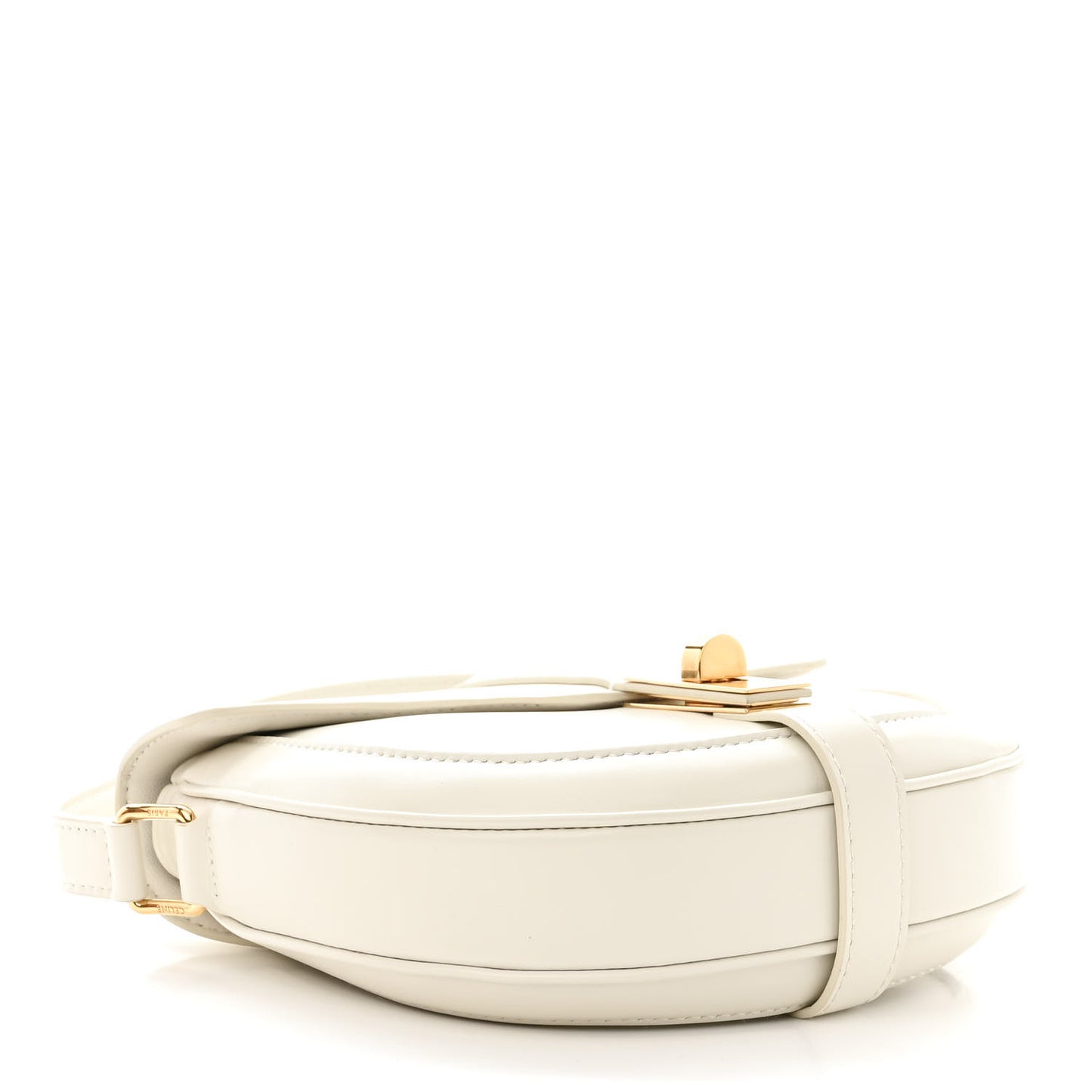 Satinated Calfskin Besace Small 16 White