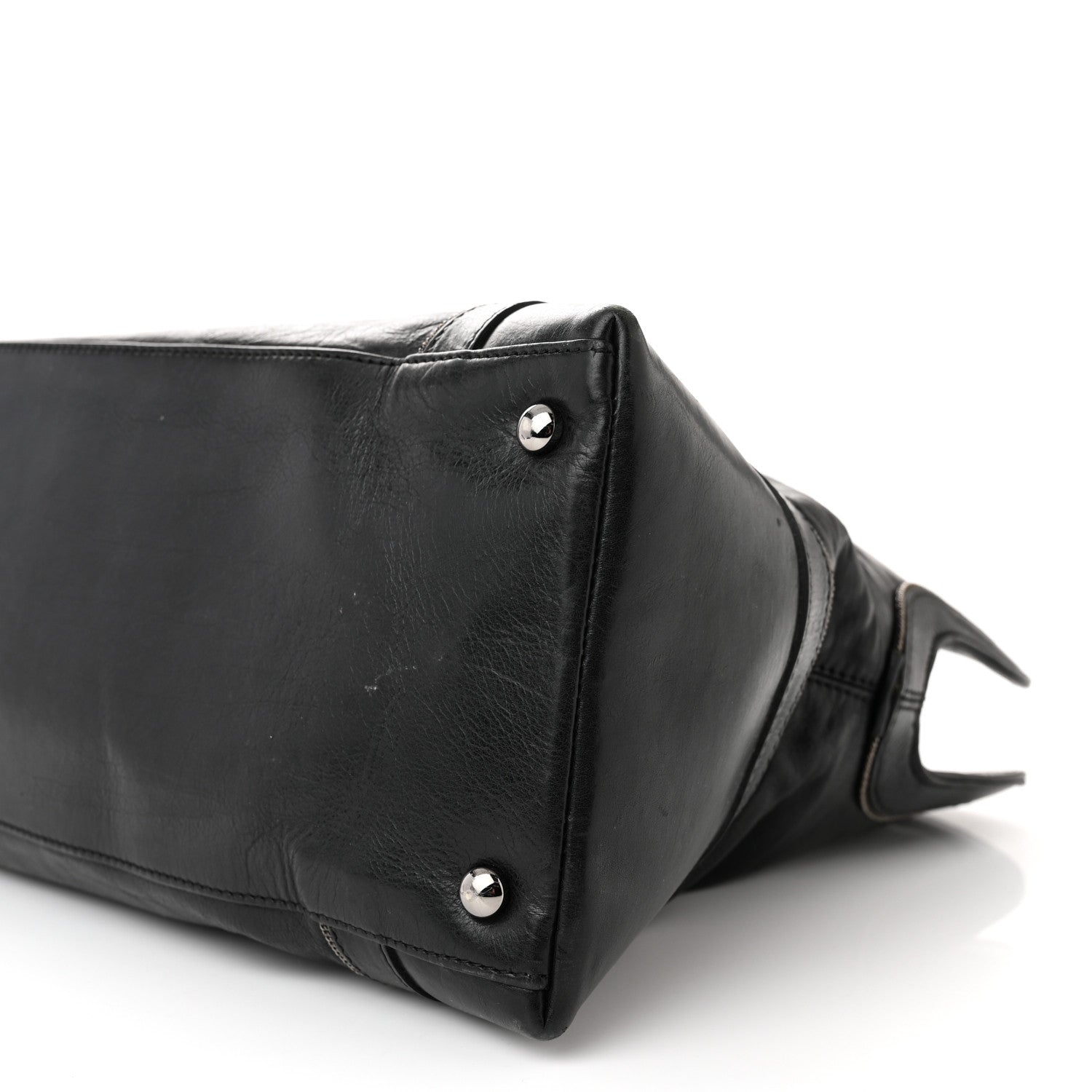 Chanel Lambskin East West Soho Shopper Black 10 of 15