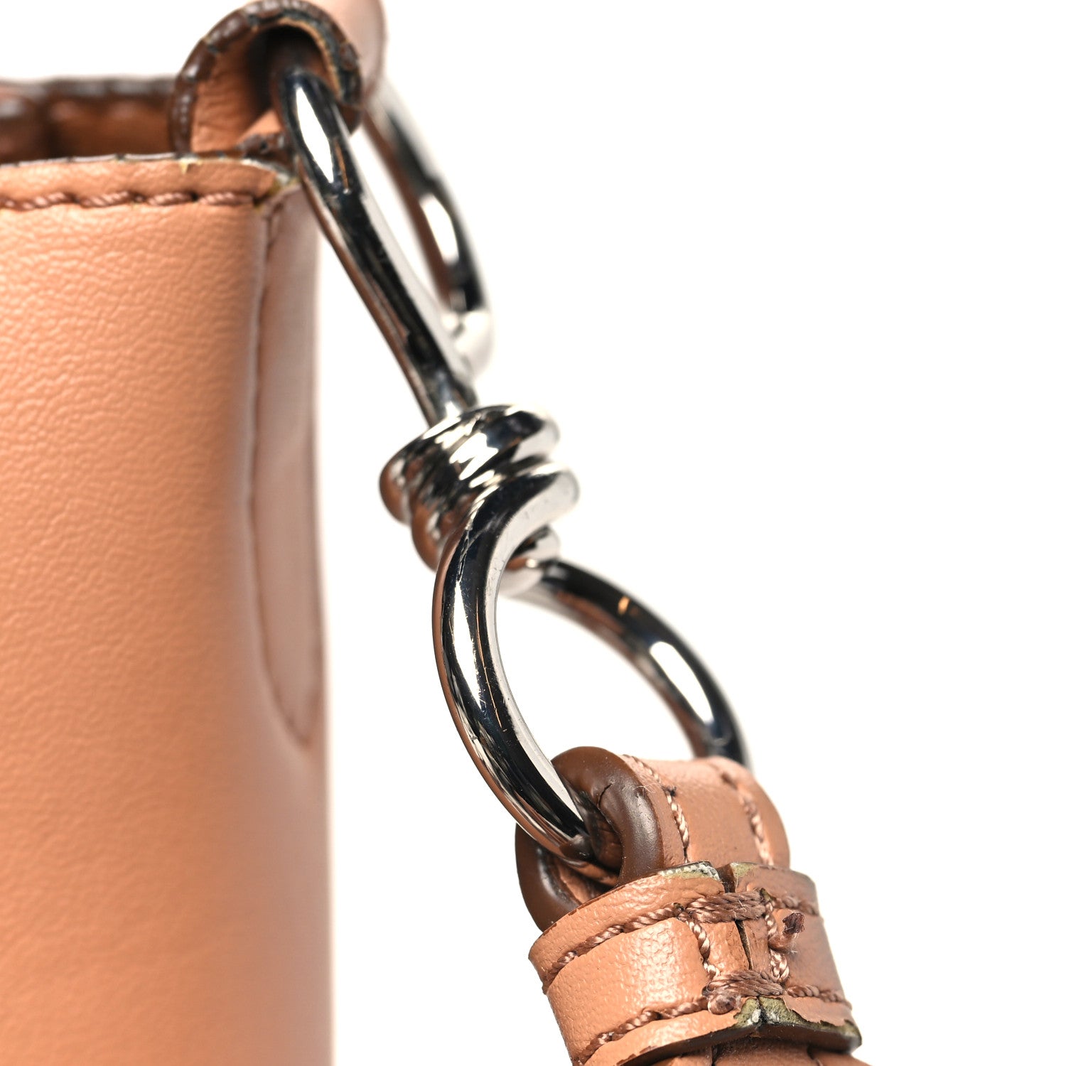 Stella McCartney Eco Alter Nappa Perforated Logo Mini Crossbody Camel 13 of 13
