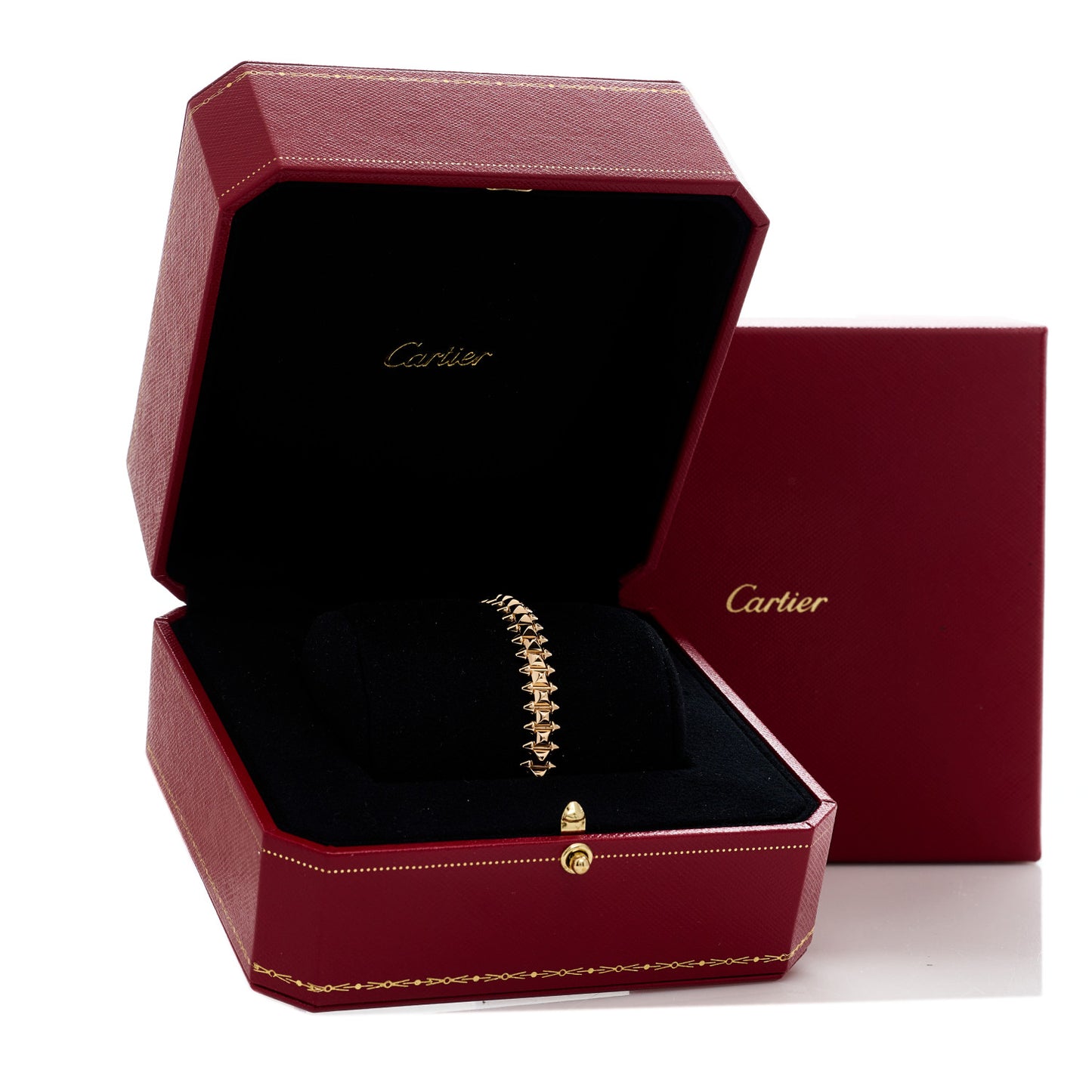 18K Pink Gold Medium Clash De Cartier Flexible Bracelet 16
