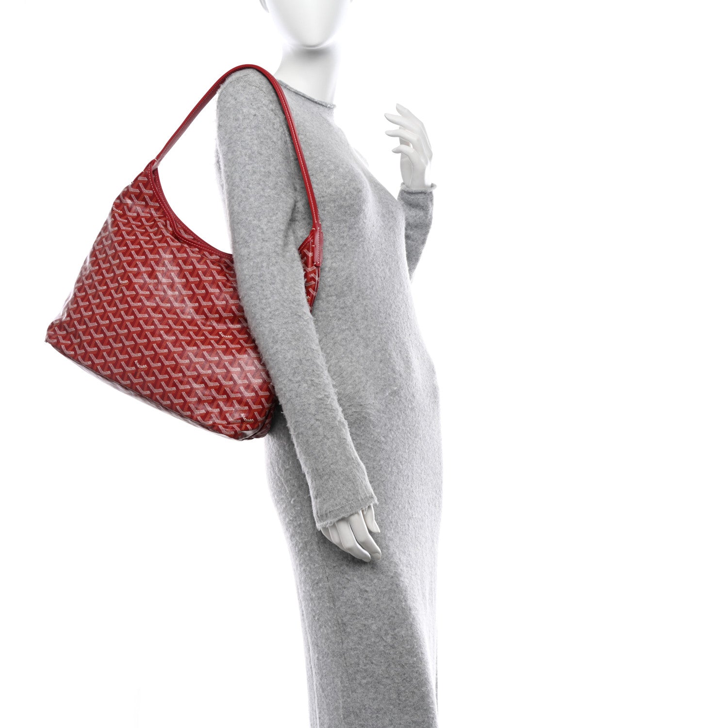 Goyard Goyardine Boheme Hobo Red 2 of 11