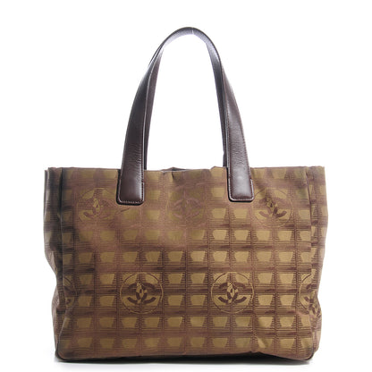 Chanel Nylon Travel Large Tote Khaki Brown 1 of 7