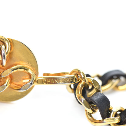 Chanel Lambskin Chain CC Medallion Belt Black Gold 3 of 3