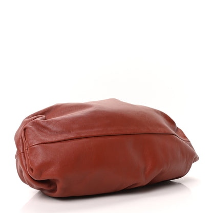 Bottega Veneta Smooth Butter Calf The Pouch Oversized Clutch Rust 4 of 9