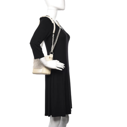 Chanel Tweed Calfskin Quilted Small Gabrielle Hobo Ivory 2 of 13
