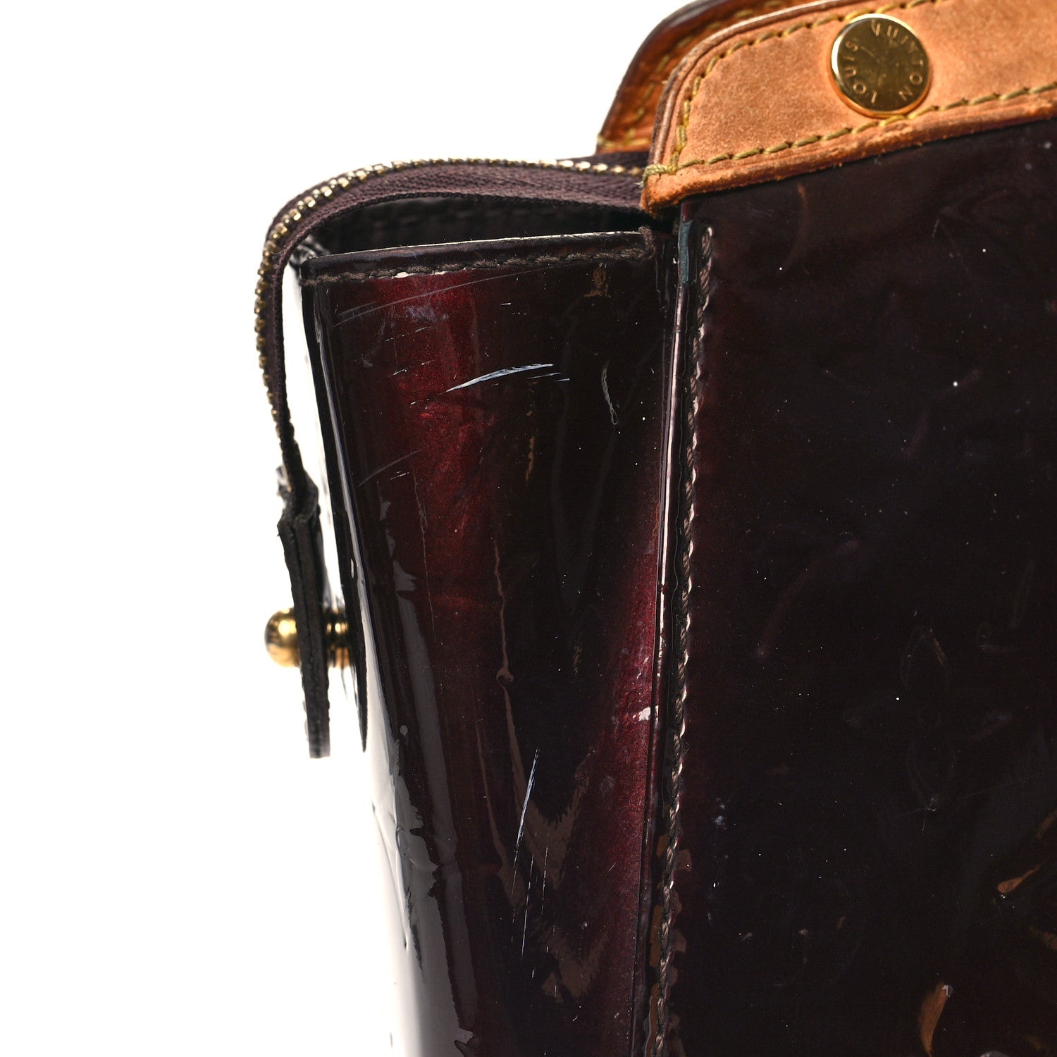 Louis Vuitton LOUIS VUITTON Vernis Brea GM Amarante 11 of 13