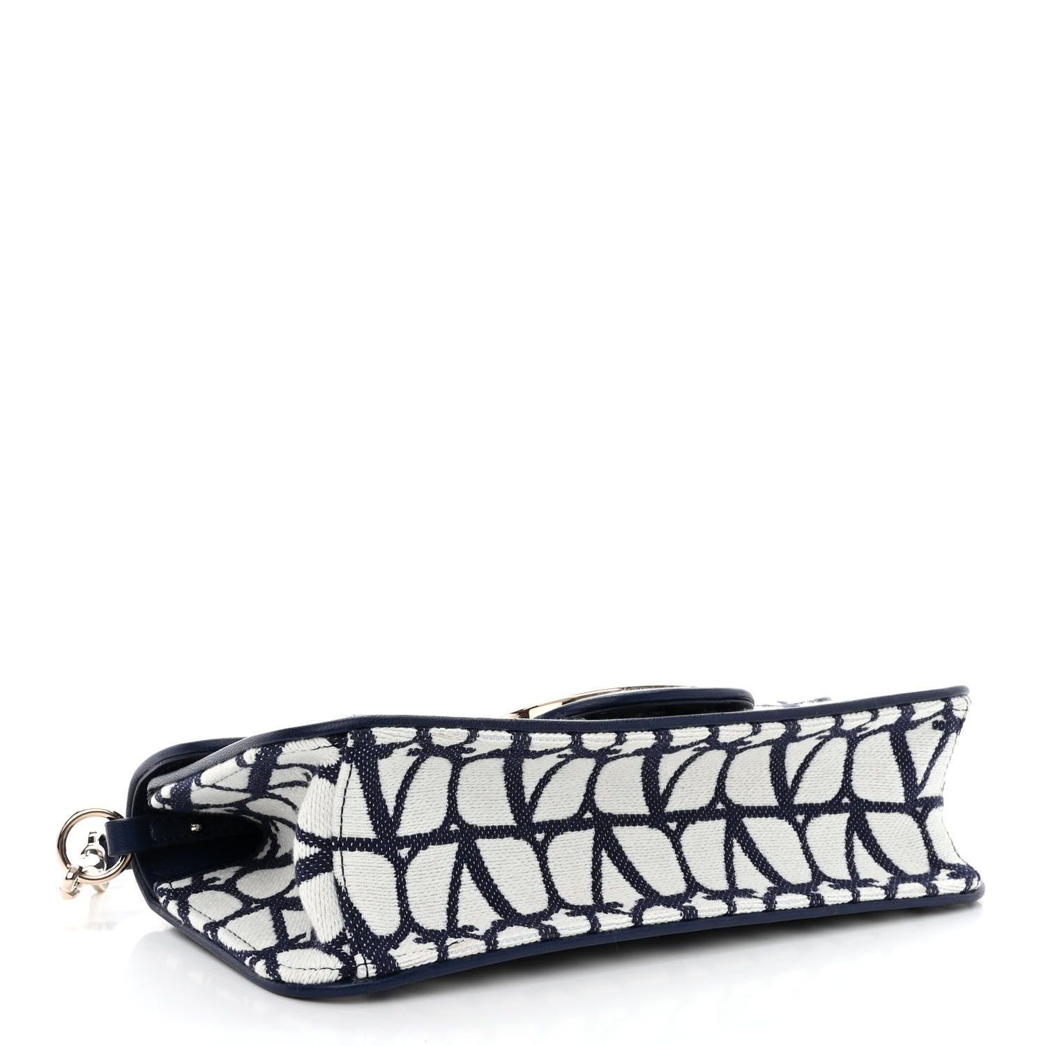 Valentino Garavani Toile Iconographe Cotton Vlogo Loco Shoulder Bag White Worker 4 of 13