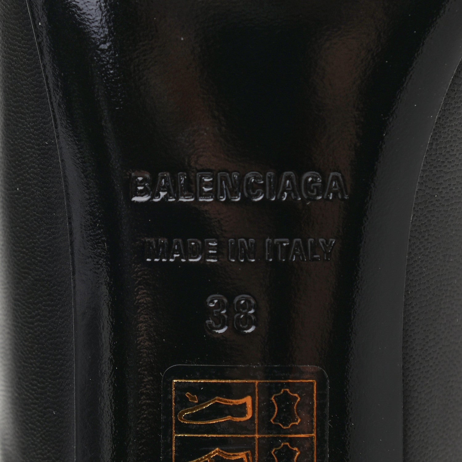 Balenciaga Goatskin Pointed Toe Knife Mules 38 Black 6 of 8
