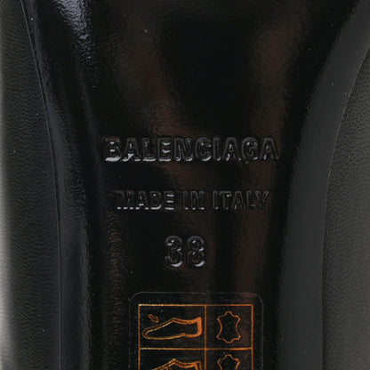 Balenciaga Goatskin Pointed Toe Knife Mules 38 Black 6 of 8