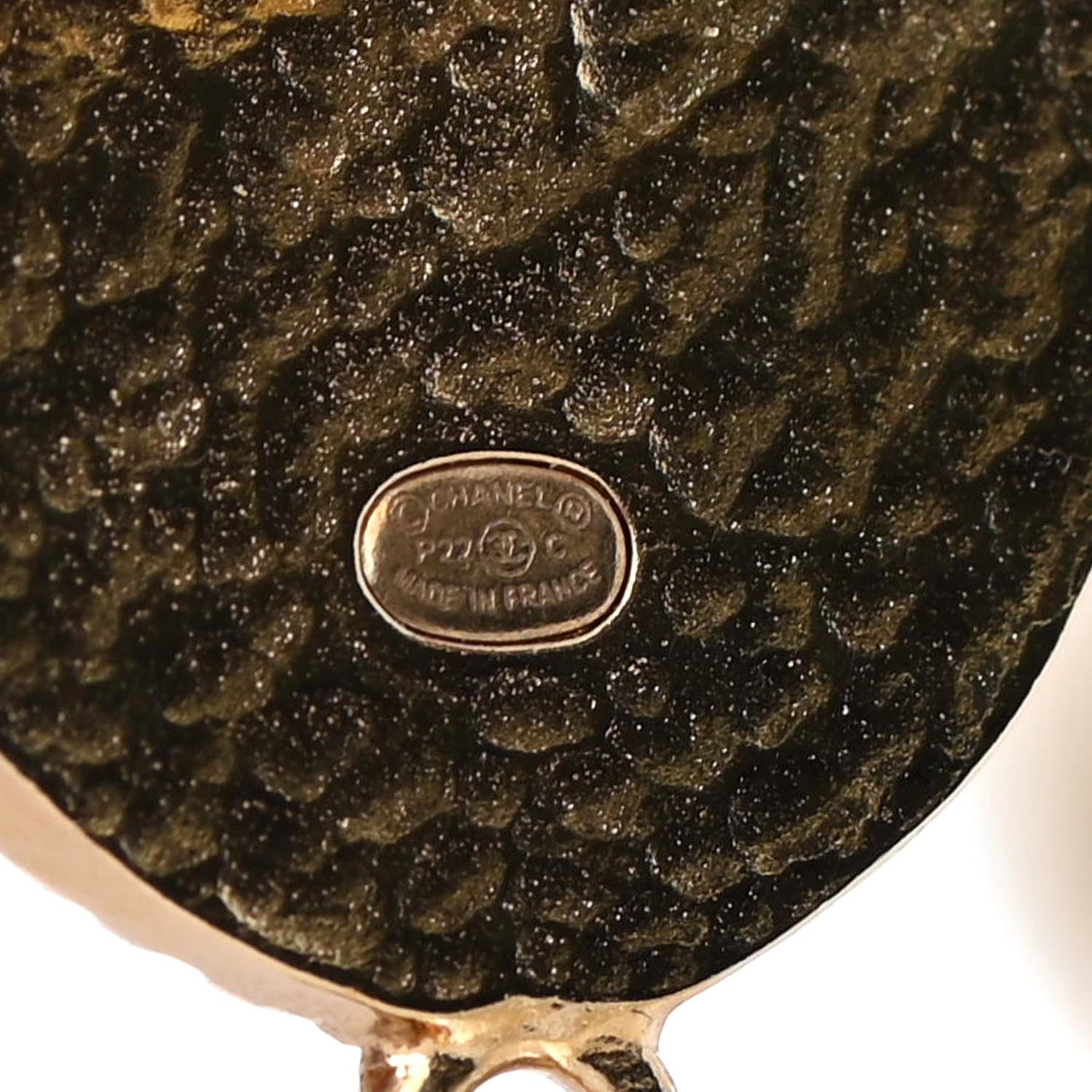 Chanel Crystal Pearl CC Drop Earrings Gold 4 of 4