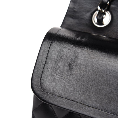 Chanel Lambskin Quilted Medium Double Flap Black 8 of 13