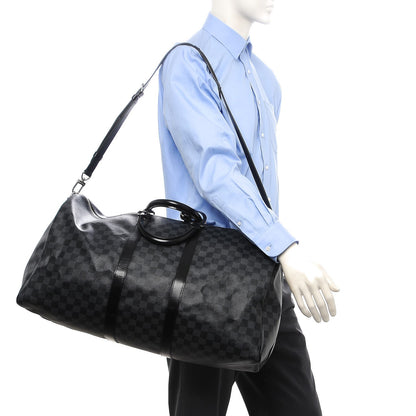Louis Vuitton Damier Graphite Keepall Bandouliere 55 2 of 13