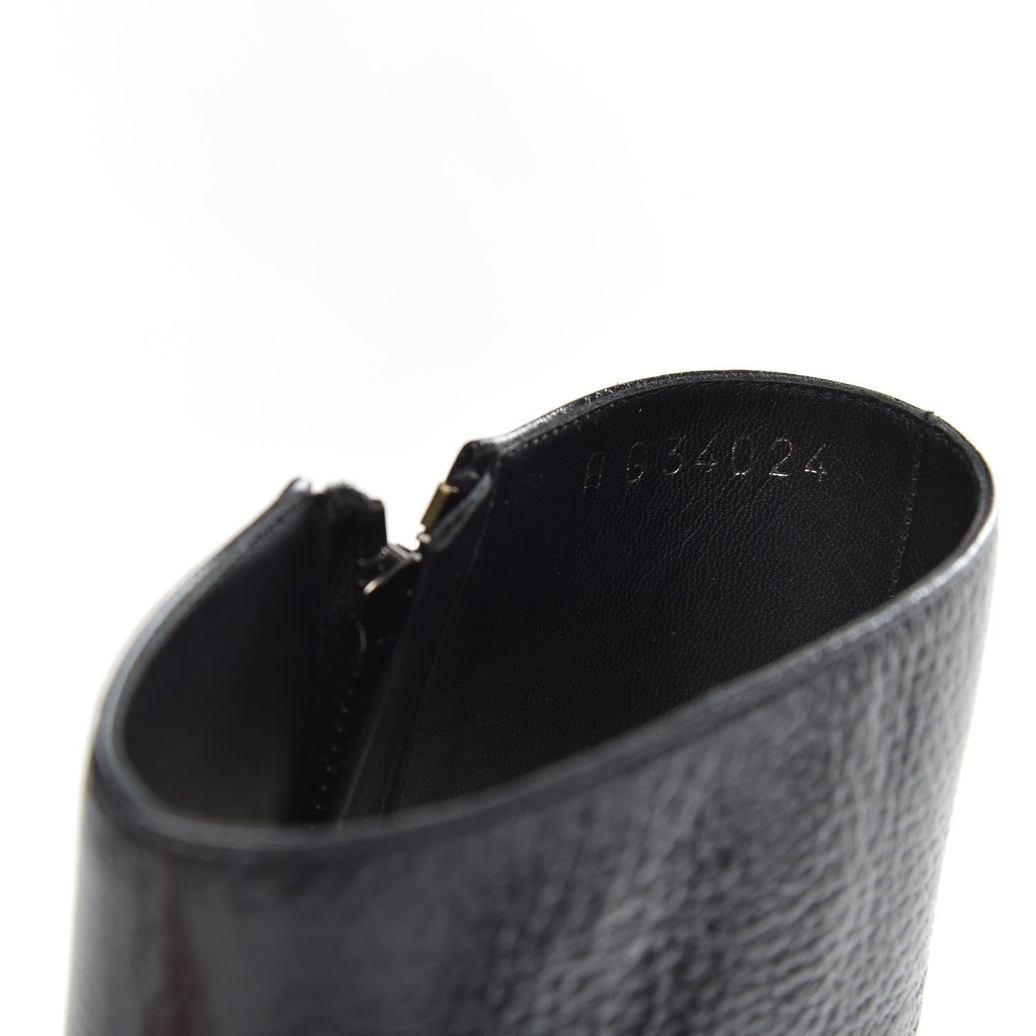 Chanel Calfskin Patent Grosgrain Quilted Cap Toe Chain Boots 37 Black 7 of 8