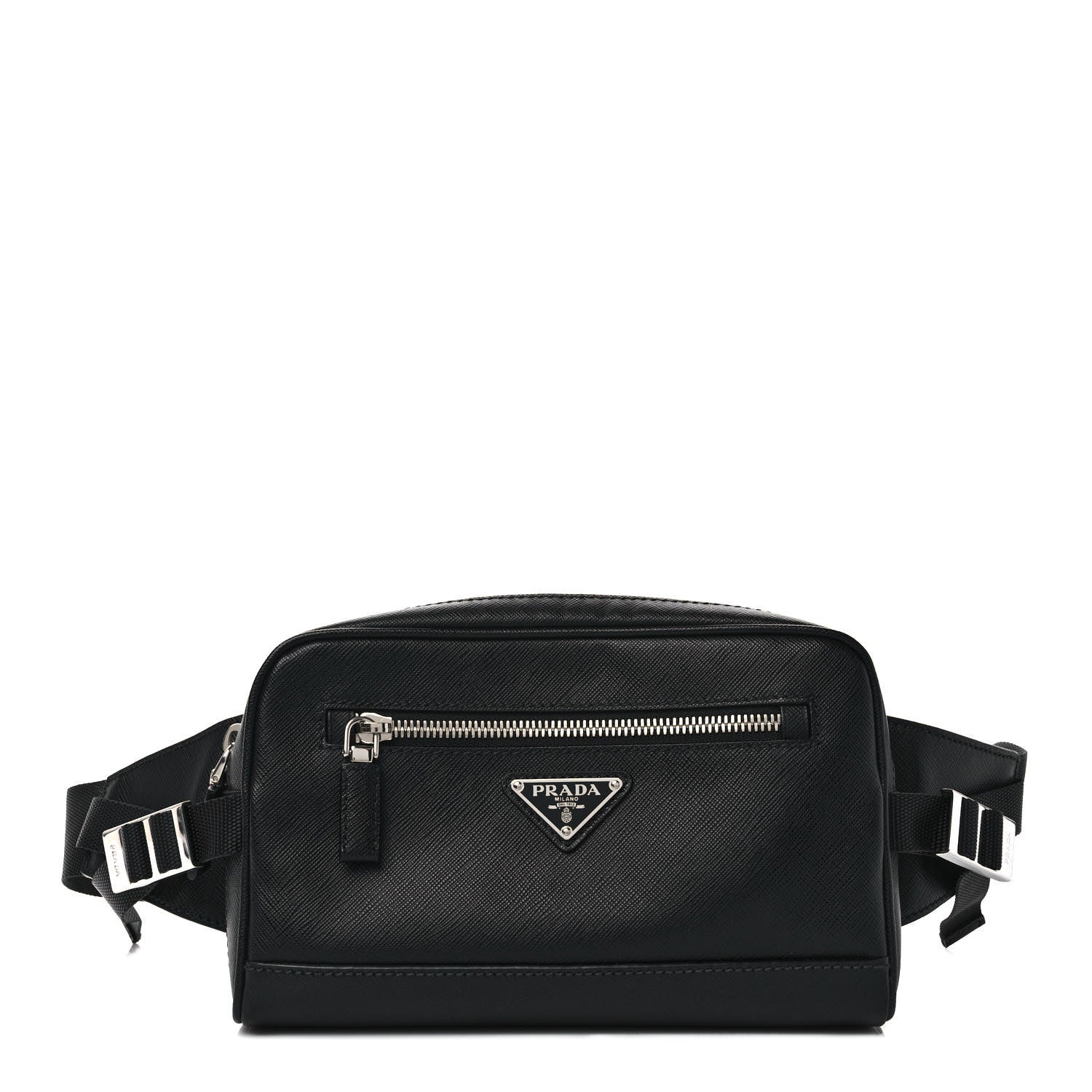 Prada Saffiano Belt Bag Black 1 of 8