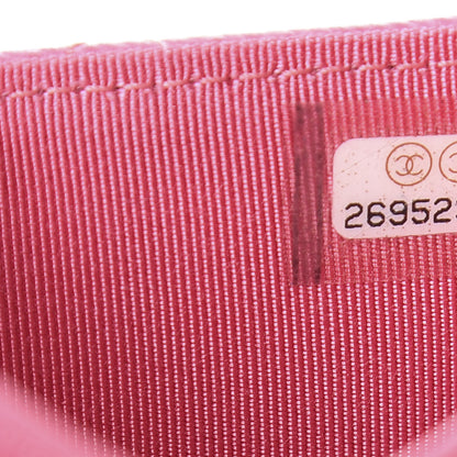 Chanel Caviar Quilted Flap Card Holder Pink 8 of 8