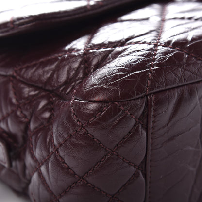 Chanel Aged Calfskin Jumbo New Portobello Flap Burgundy 8 of 16