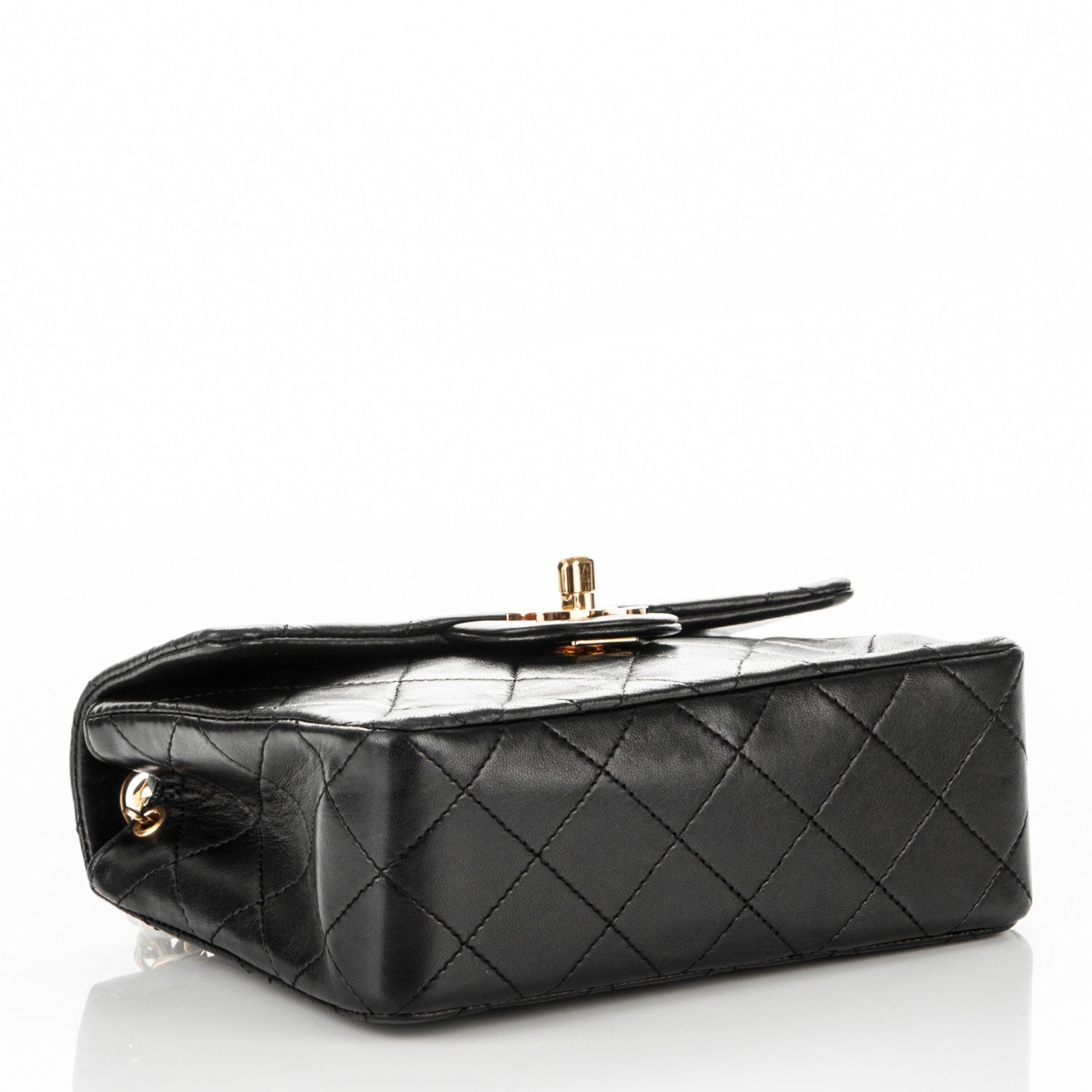 Chanel Lambskin Quilted Mini Square Flap Black 4 of 7