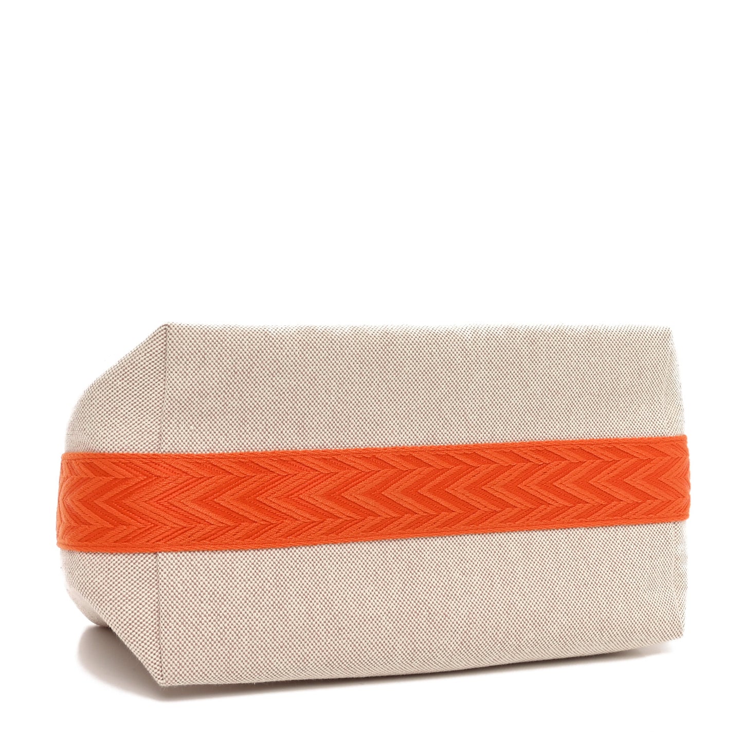 Canvas Large Bride-A-Brac Pouch Natural Orange