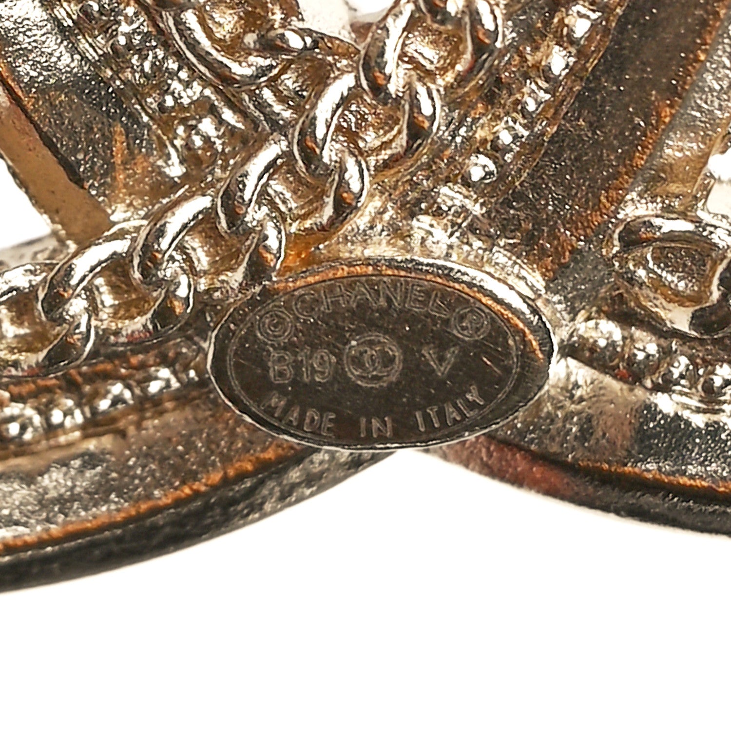 Chanel Pearl Crystal CC Brooch Gold 4 of 4