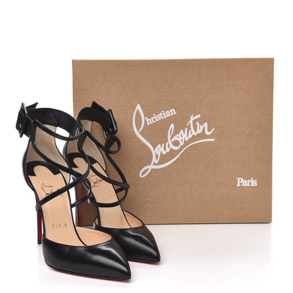 Christian Louboutin Shiny Nappa Suzanna 100 Pumps 38 Black 8 of 8