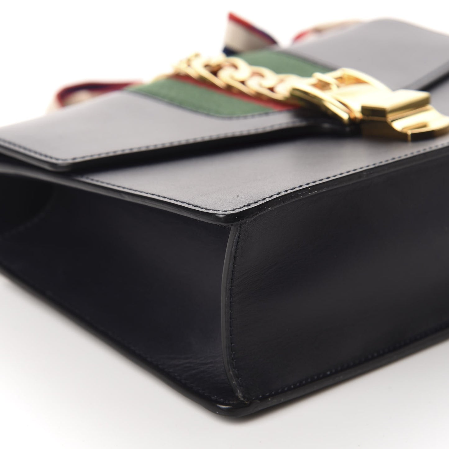 Calfskin Small Sylvie Shoulder Bag Black