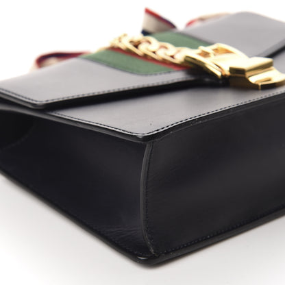 Gucci Calfskin Small Sylvie Shoulder Bag Black 6 of 10