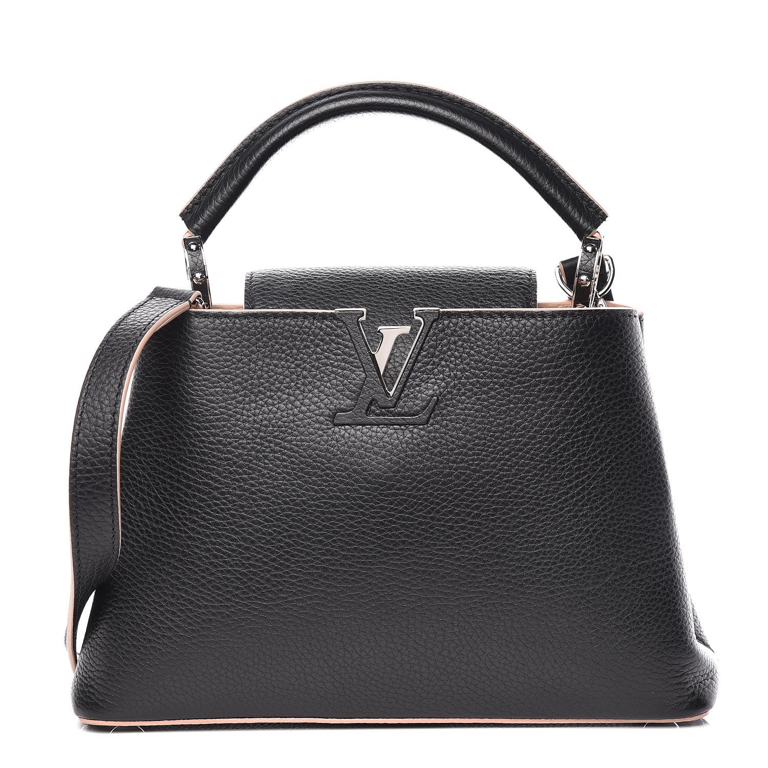Louis Vuitton Taurillon Capucines BB Black Petale 1 of 9