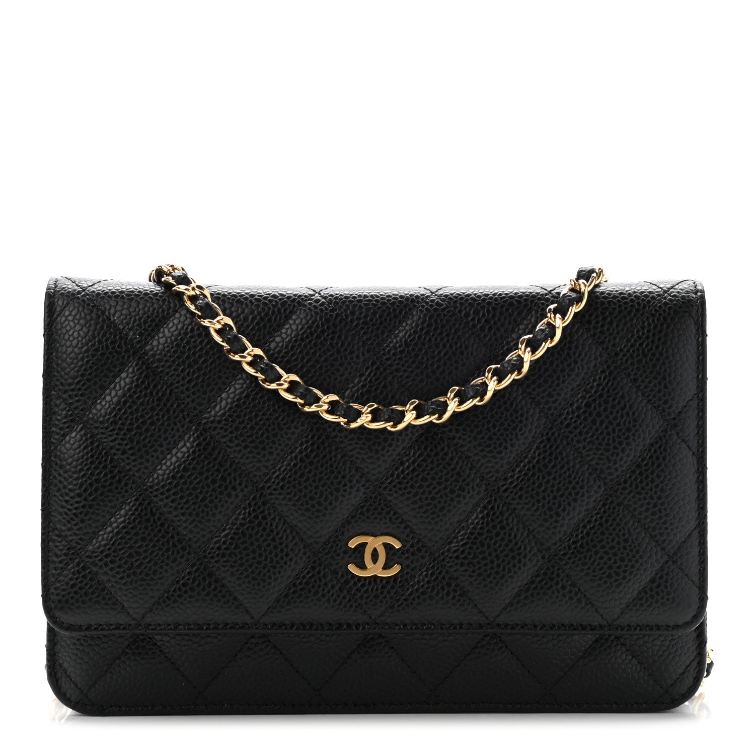 Chanel Caviar Quilted Wallet On Chain WOC Black 1 of 9