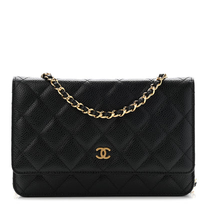 Chanel Caviar Quilted Wallet On Chain WOC Black 1 of 9