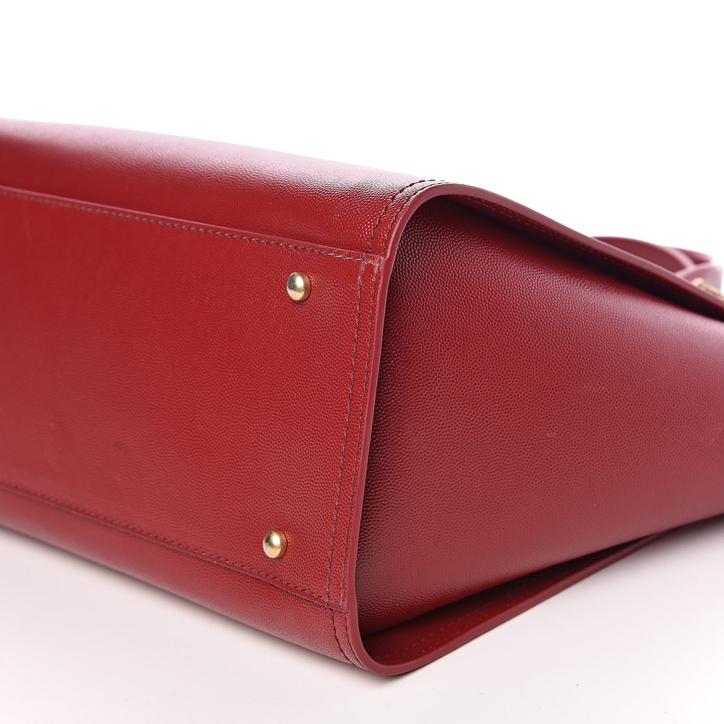 Caviar Small Studded Deauville Tote Red