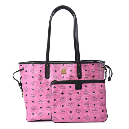 MCM Visetos Medium Liz Reversible Shopper Tote Pink 1 of 16