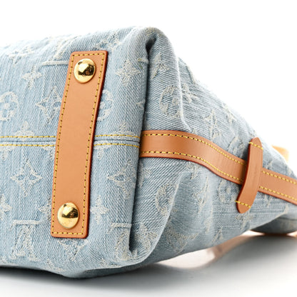 Louis Vuitton Monogram Denim CarryAll PM Sky Blue 12 of 12