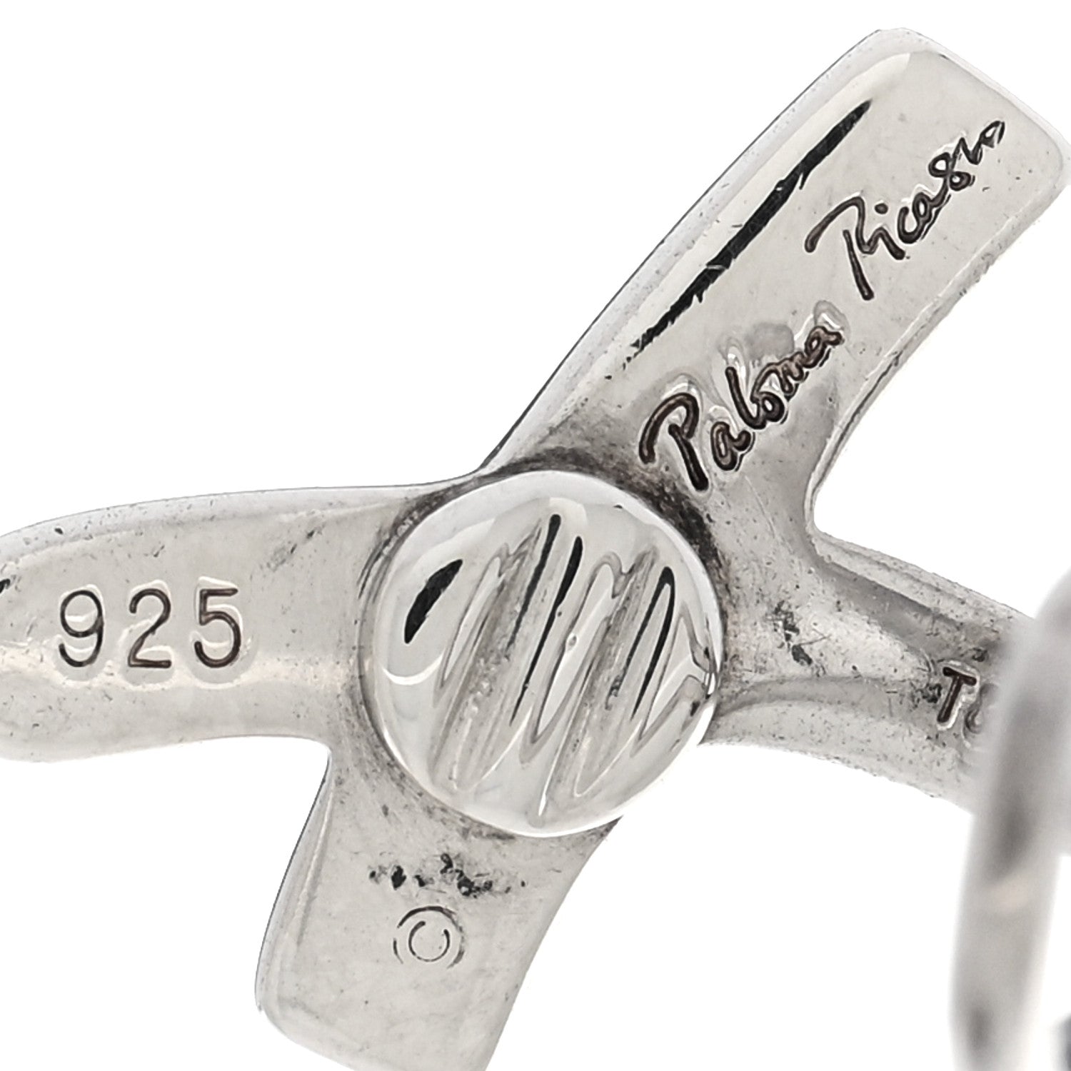 Tiffany Sterling Silver Paloma Picasso Graffiti X Clip On Earrings 4 of 4