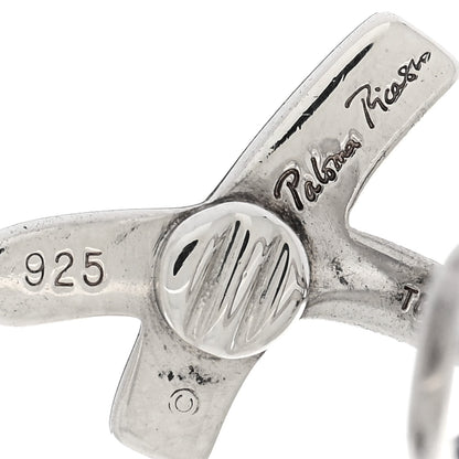 Tiffany Sterling Silver Paloma Picasso Graffiti X Clip On Earrings 4 of 4