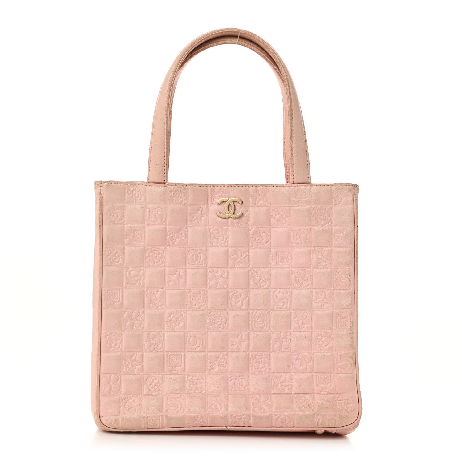 Chanel Lambskin Precious Symbols Shopping Tote Pink 1 of 10