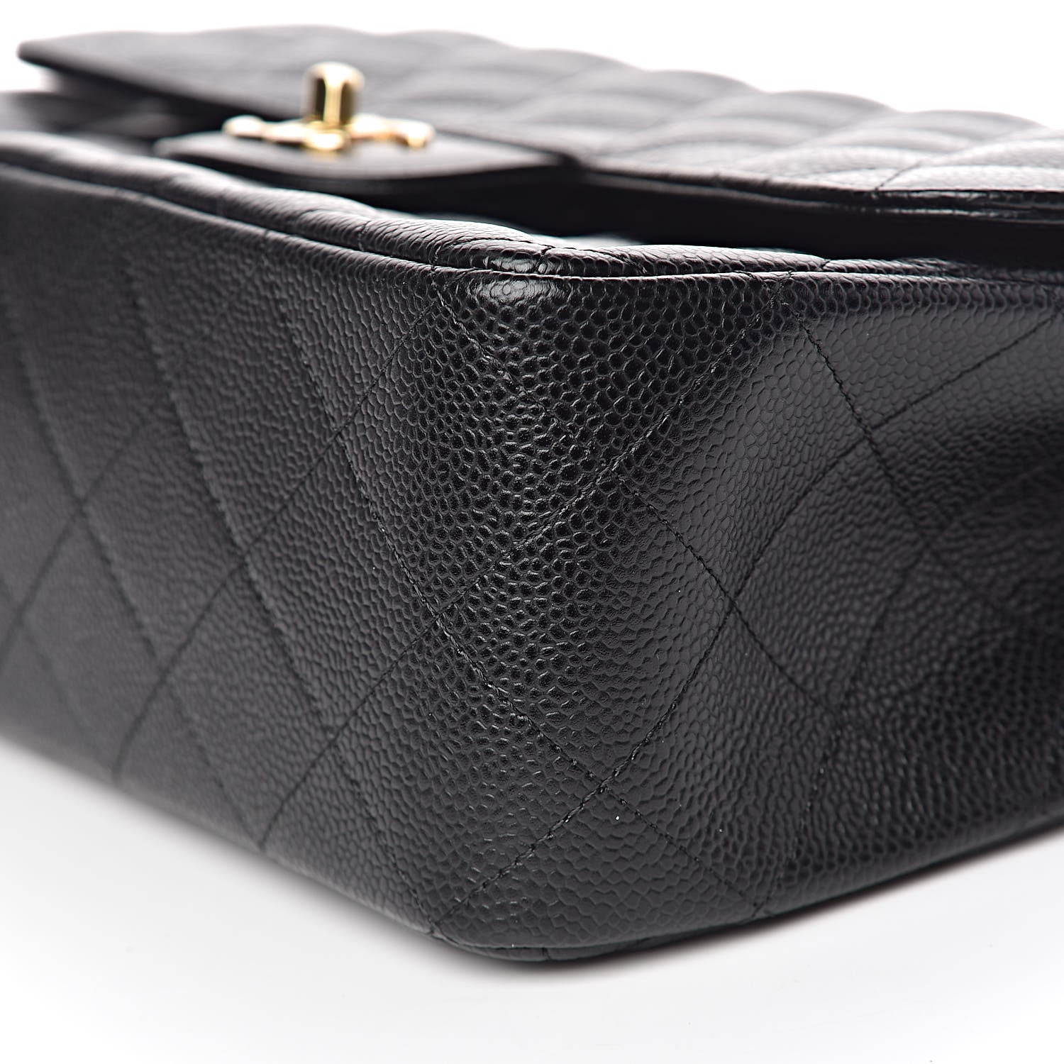 Chanel Caviar Quilted Jumbo Double Flap Black 9 of 11