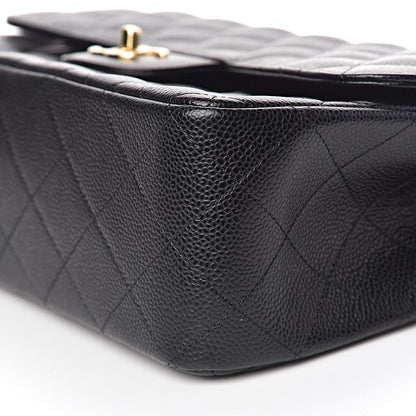 Chanel Caviar Quilted Jumbo Double Flap Black 9 of 11
