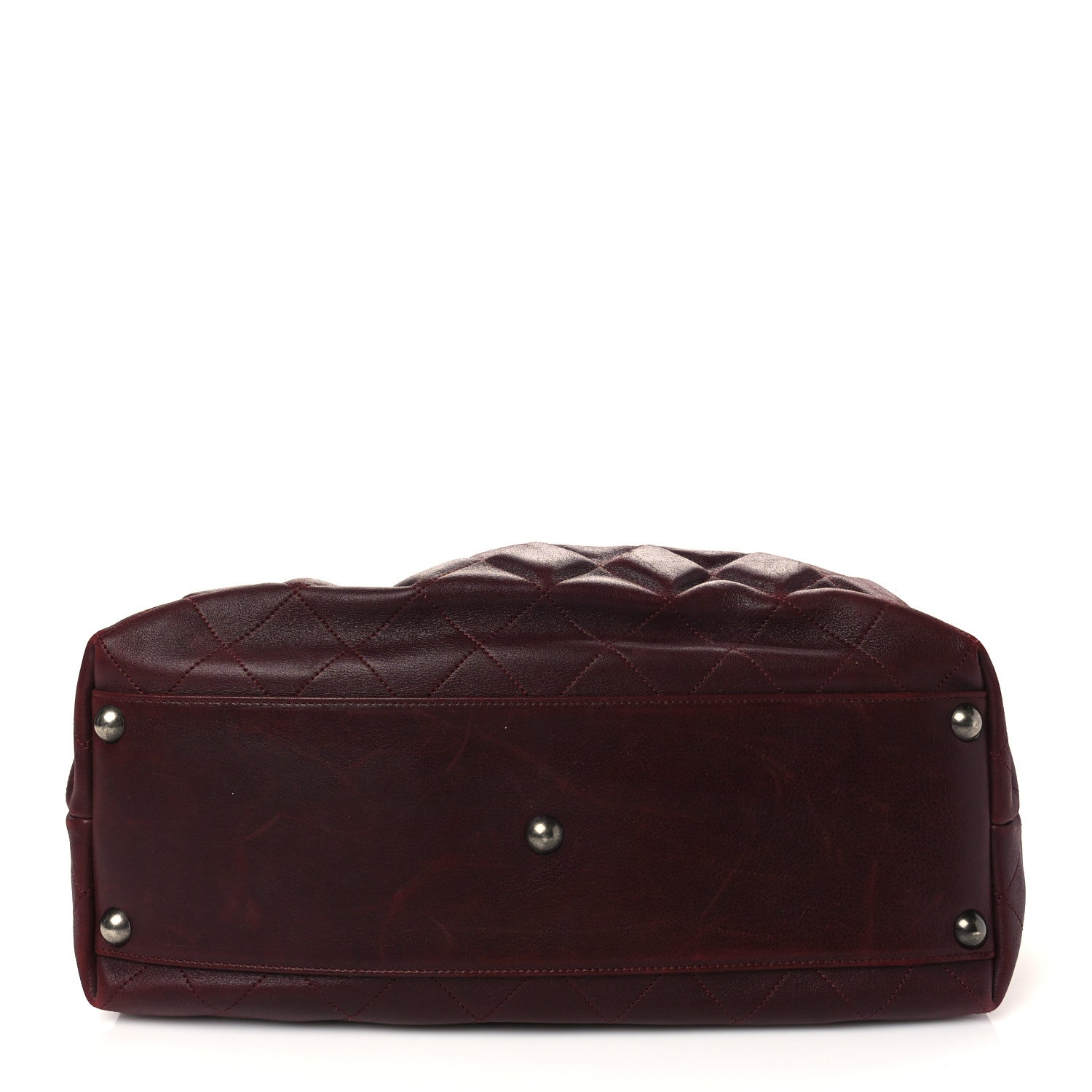 Chanel Calfskin Small Sloane Square Tote Burgundy 11 of 11