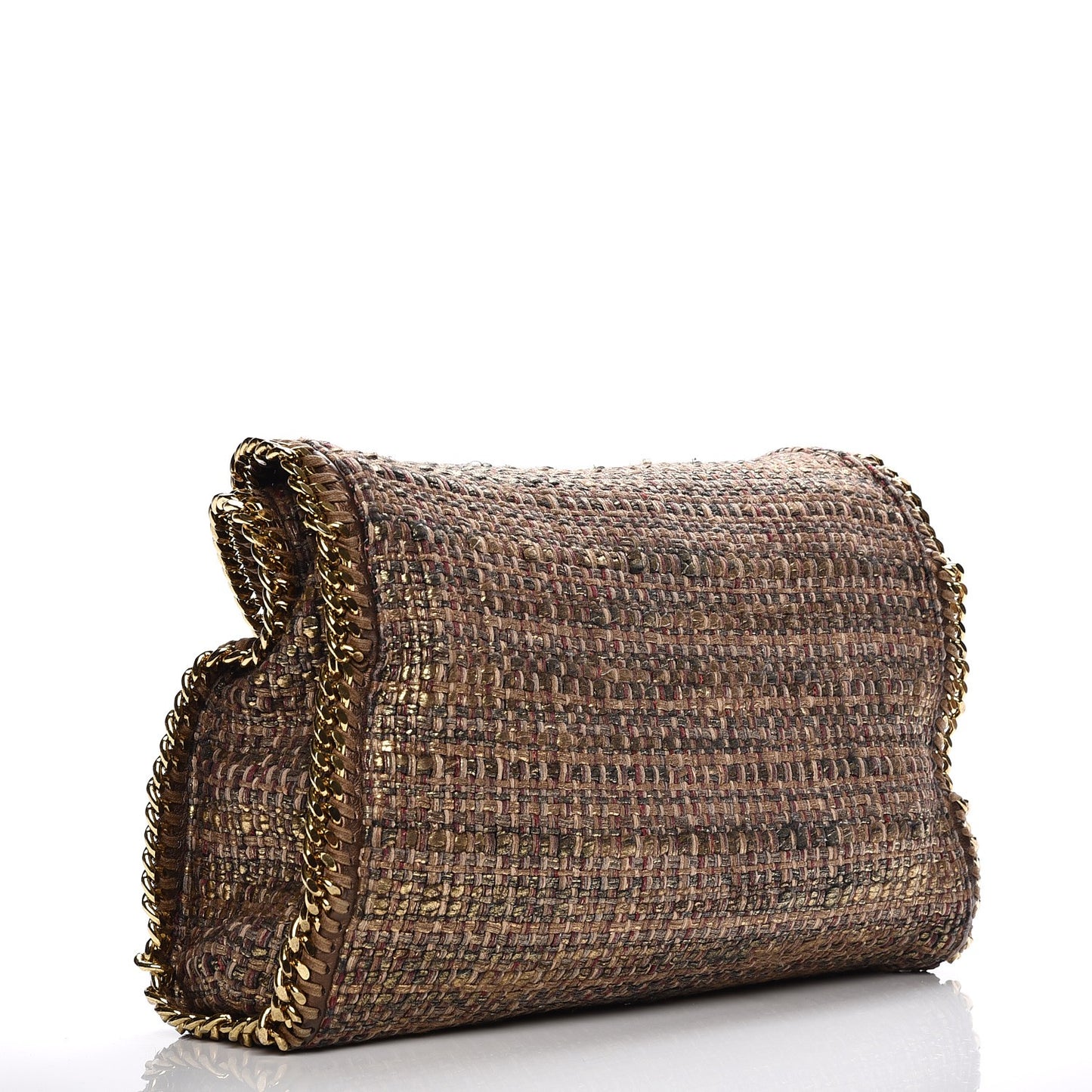 Metallic Woven Boucle Falabella Gold