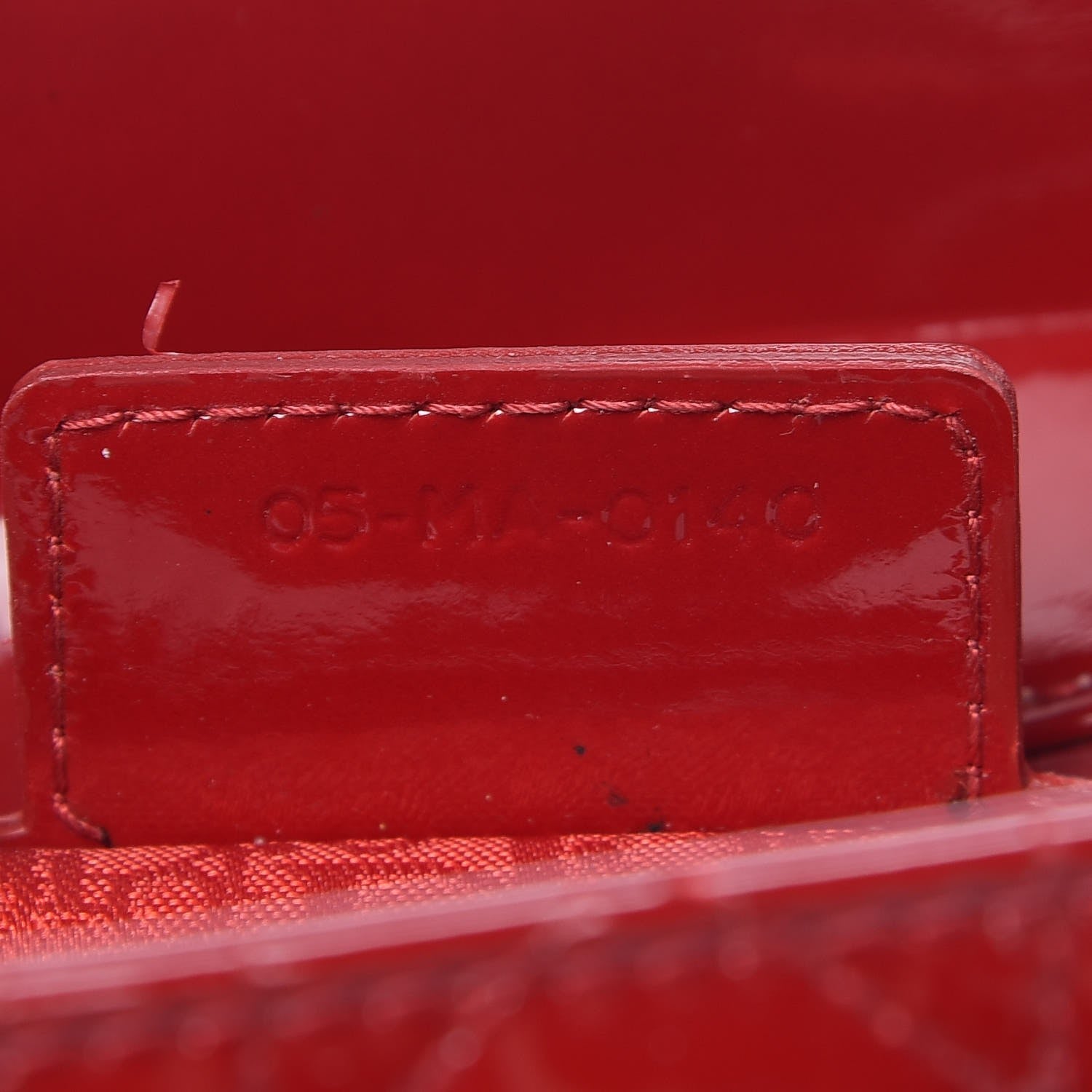 Christian Dior Patent Cannage Large Lady Dior Red 9 of 9