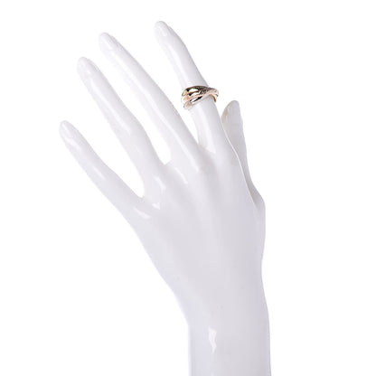 Cartier 18K Pink Yellow White Gold Classic Les Must De Trinity Ring 51 5.75 2 of 4