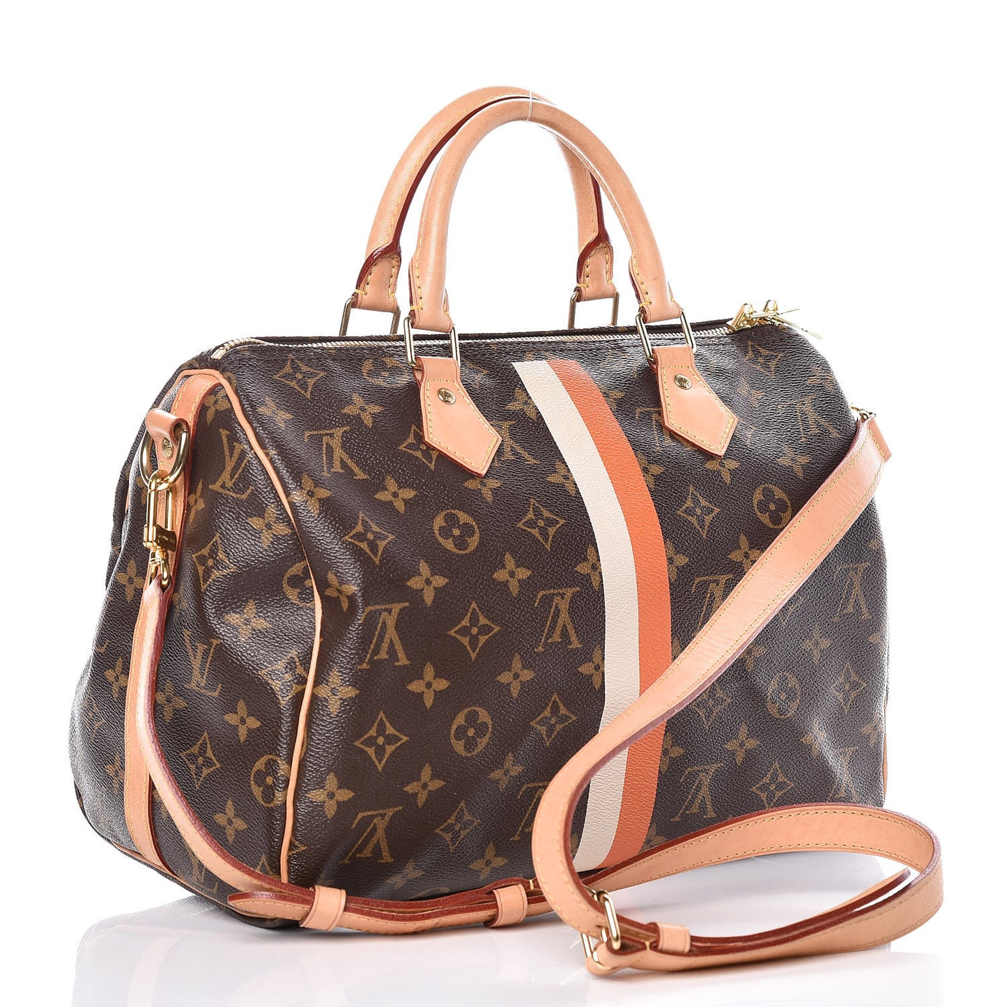 Monogram My LV Heritage Speedy Bandouliere 30 Orange White