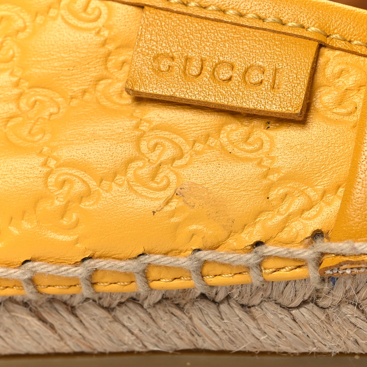 Gucci Microguccissima Soft Espadrilles 36.5 New Buttercup 9 of 9