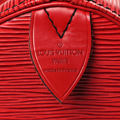 Louis Vuitton Epi Speedy 30 Castillan Red 6 of 14