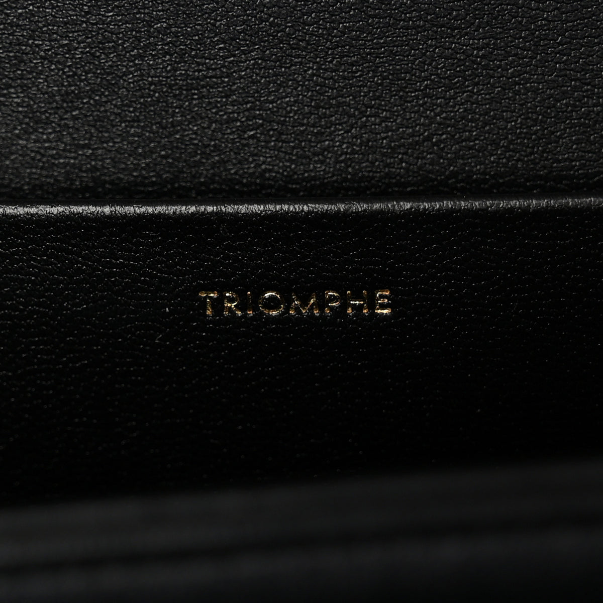 Celine Shiny Calfskin Medium Triomphe Black 6 of 11