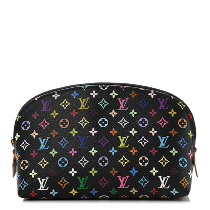 Louis Vuitton Monogram Multicolor Cosmetic Pouch Black Grenade 1 of 6