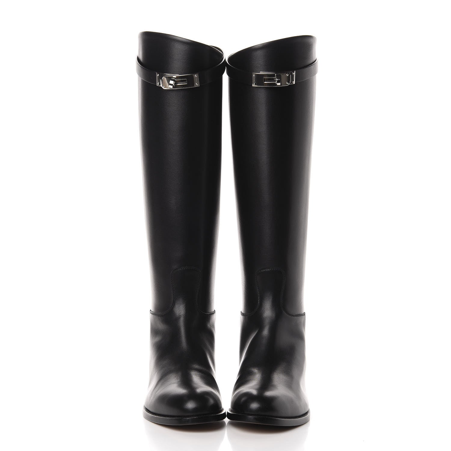 Hermes Box Kelly Jumping Boots 39 Black 2 of 8