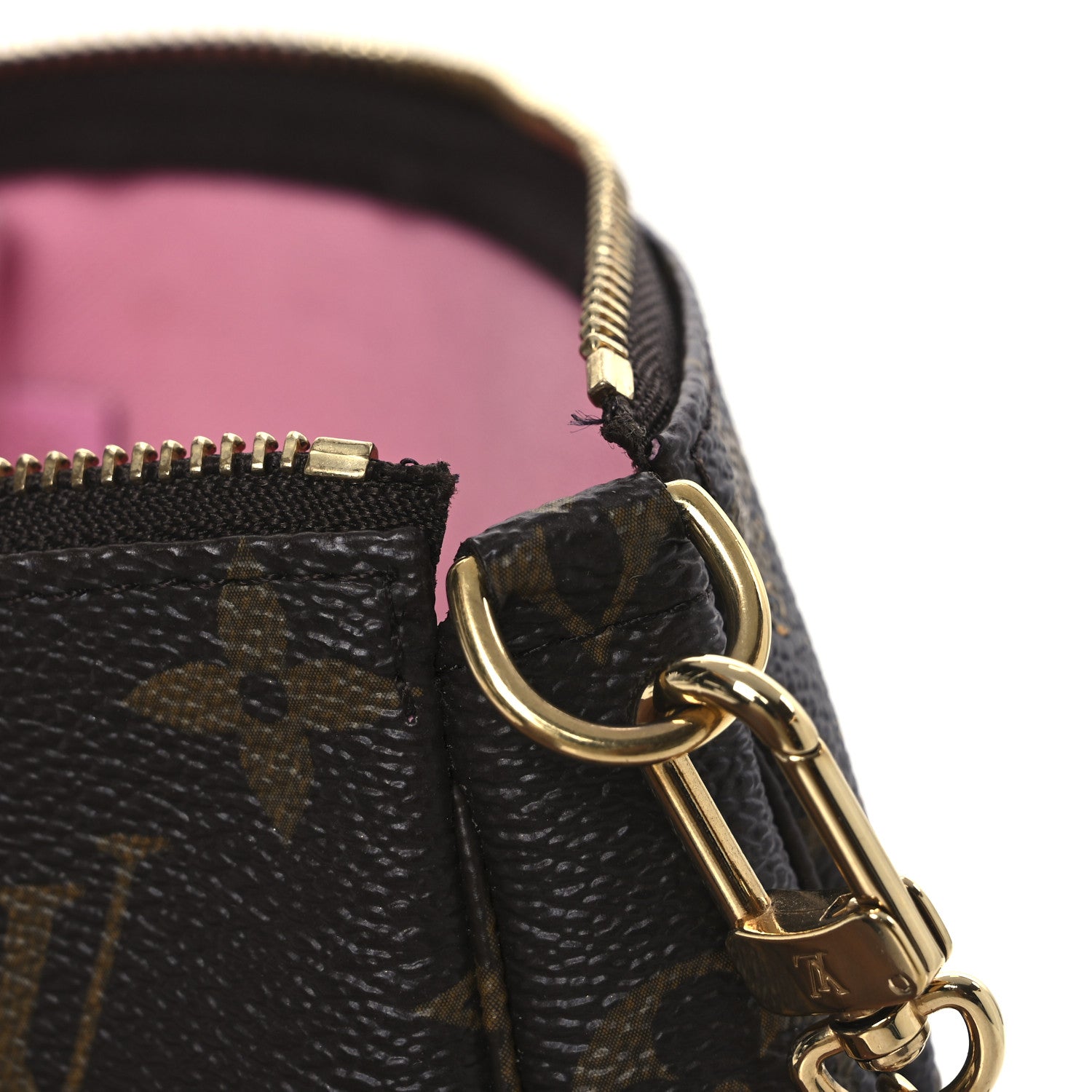 Louis Vuitton Monogram 2022 Christmas Animation Paris Mini Pochette Accessories Pink 11 of 13