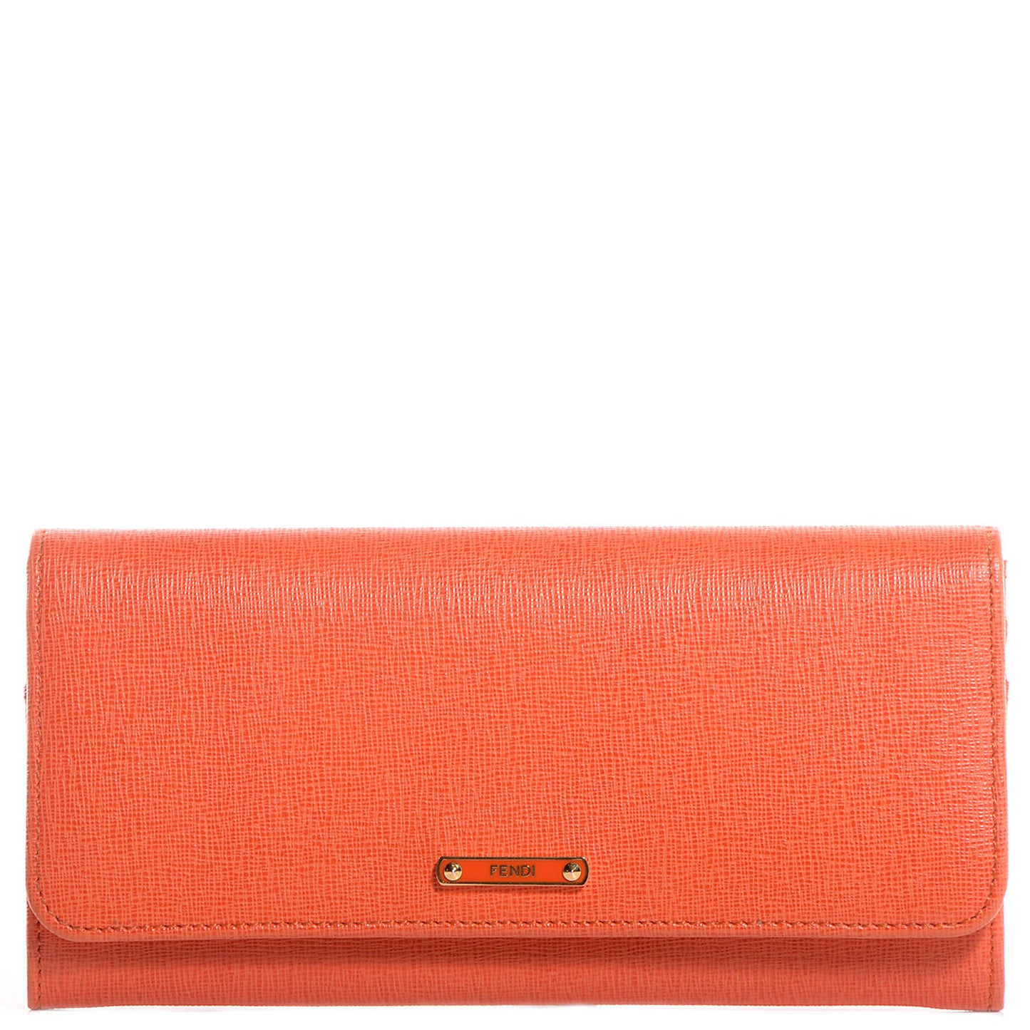 Vitello Elite Continental Wallet Arancio