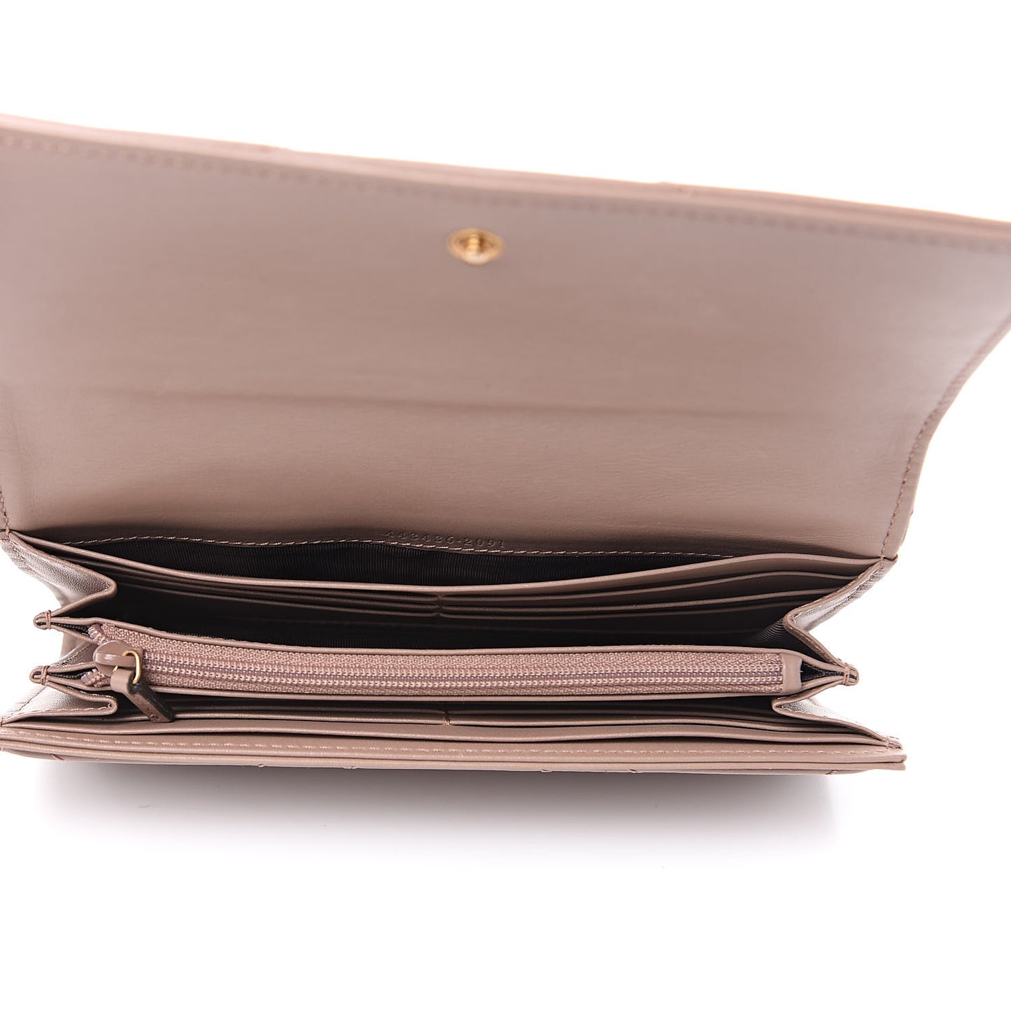 Calfskin Matelasse GG Marmont Continental Wallet Porcelain Rose